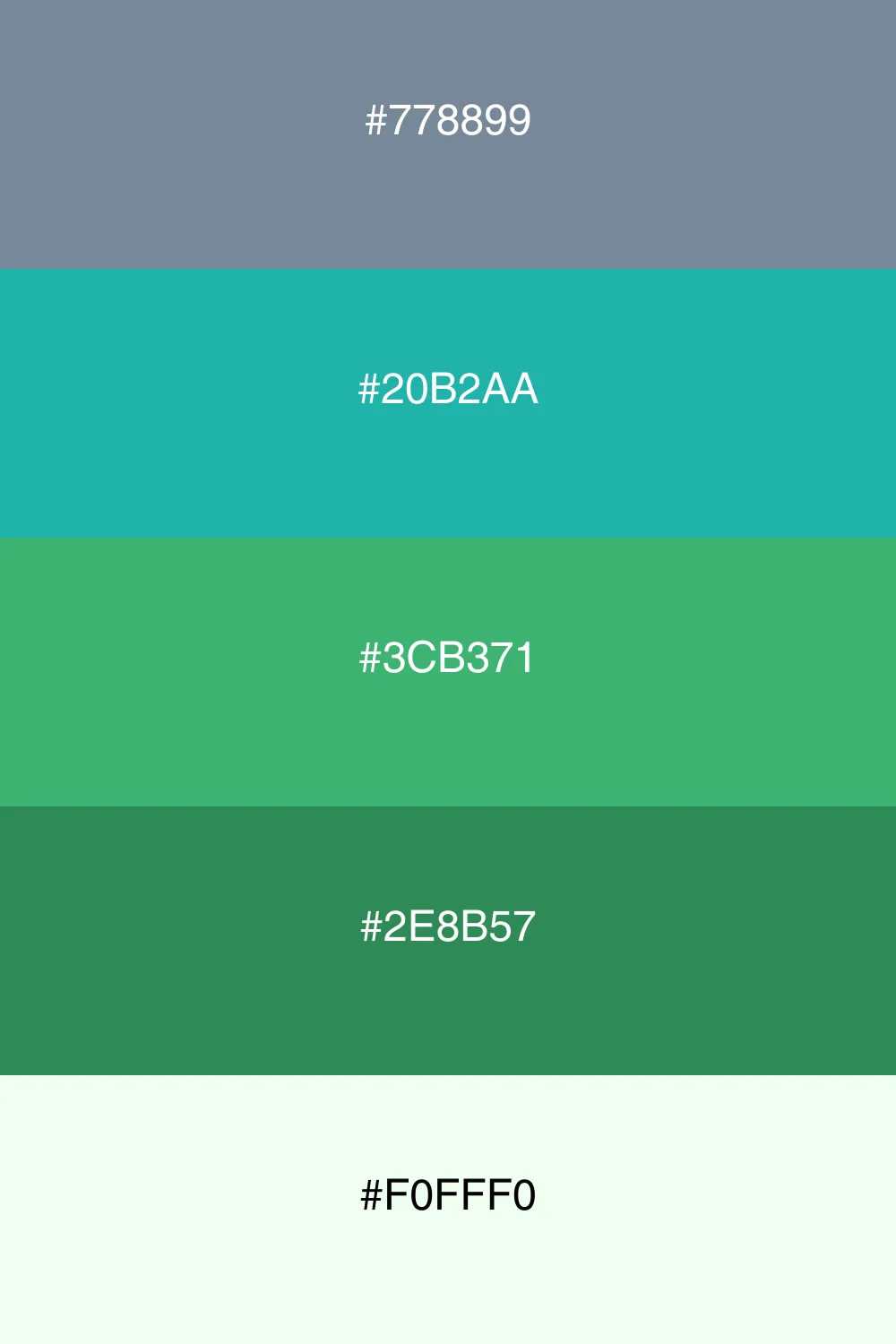 A vibrant palette inspired by oceanic colors.