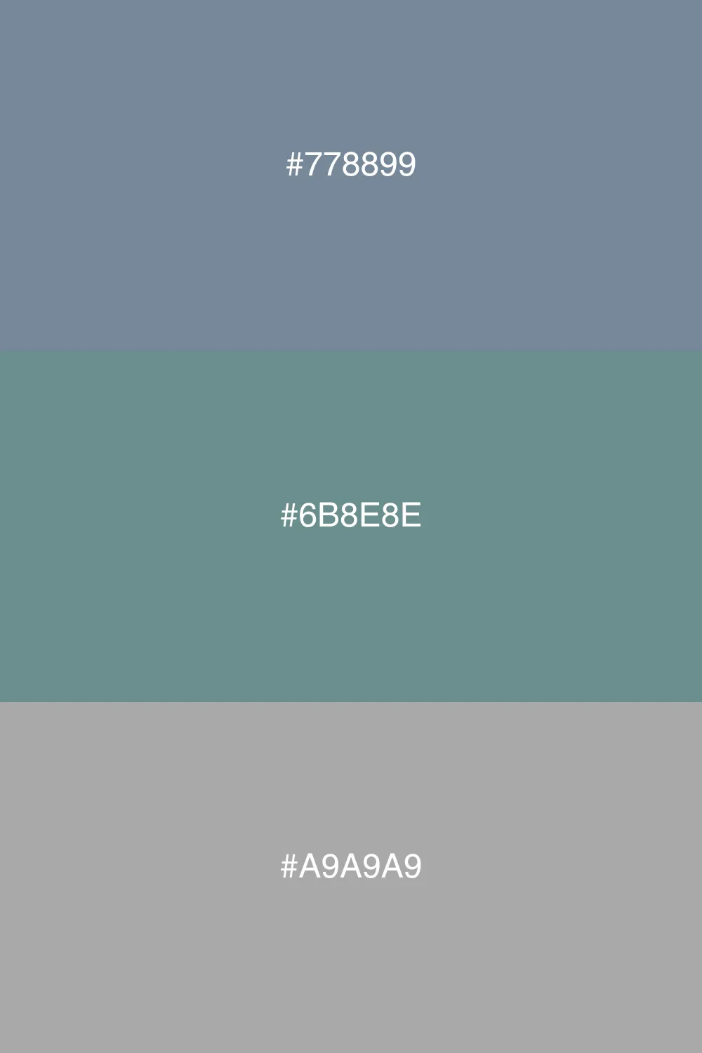Harmonious colors for a serene palette.