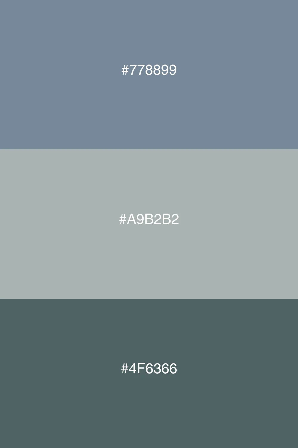 Variations of one color for subtlety.