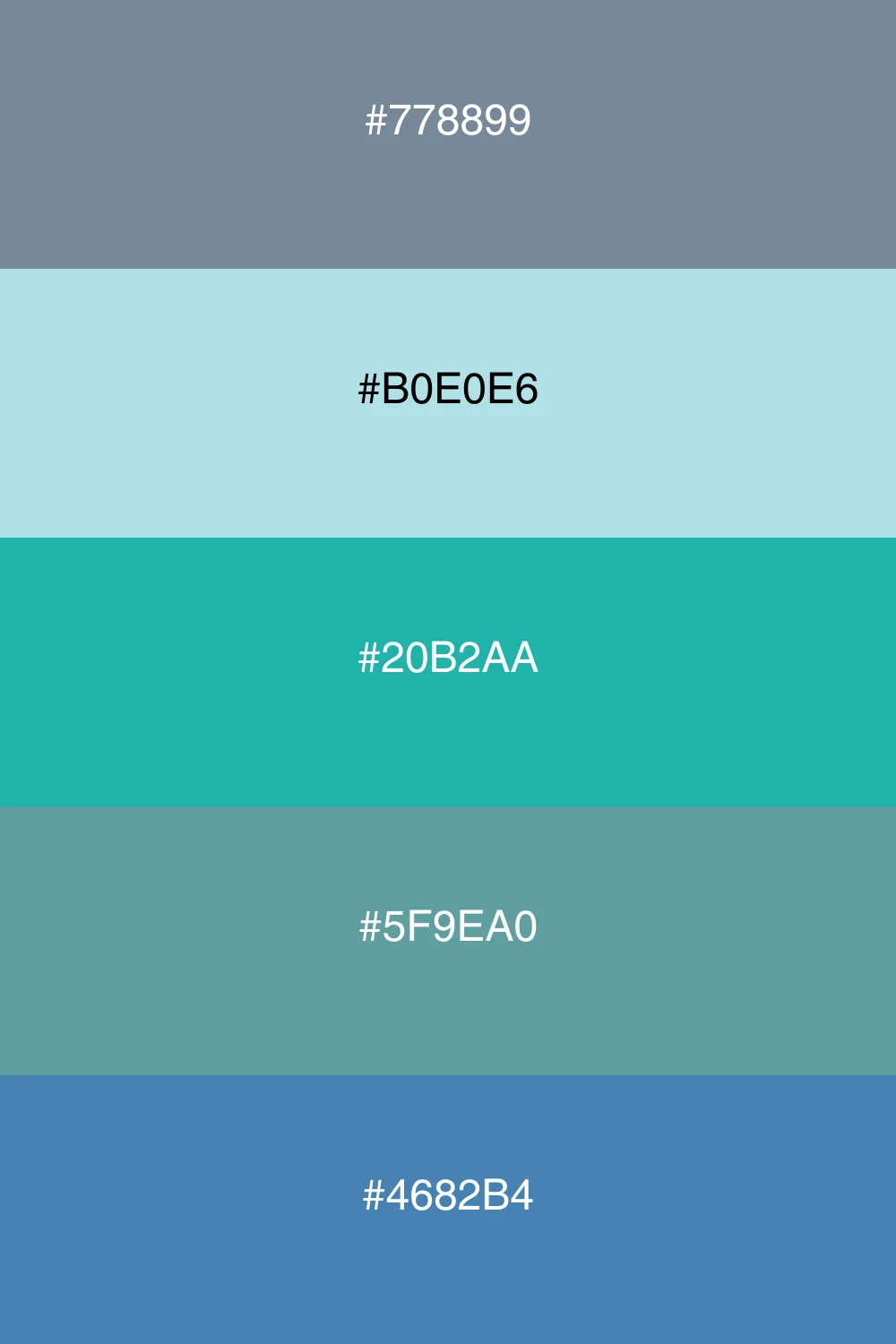 A vibrant palette inspired by oceanic colors.