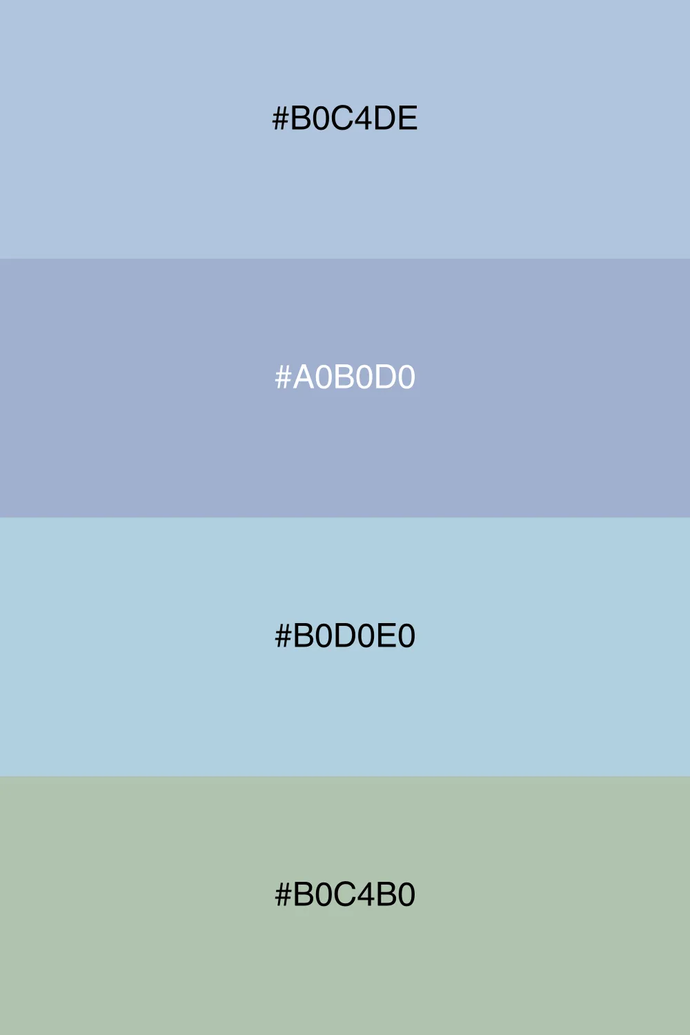 Cool tones with a touch of green.