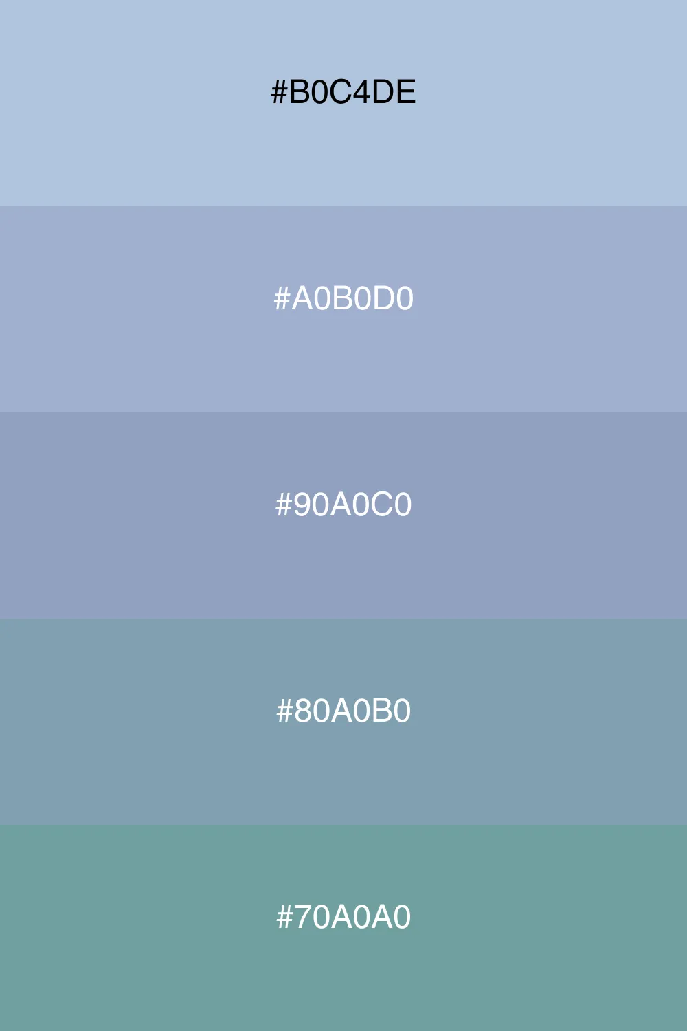 Subtle variations of blue tones.
