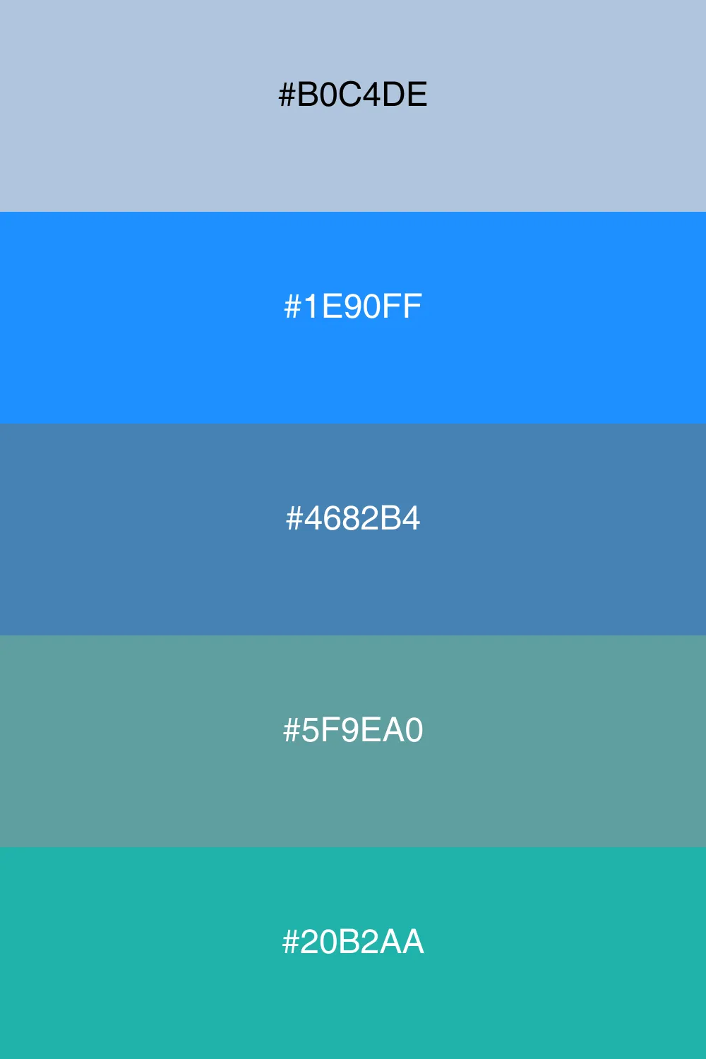 A cool palette inspired by the depths of the ocean.