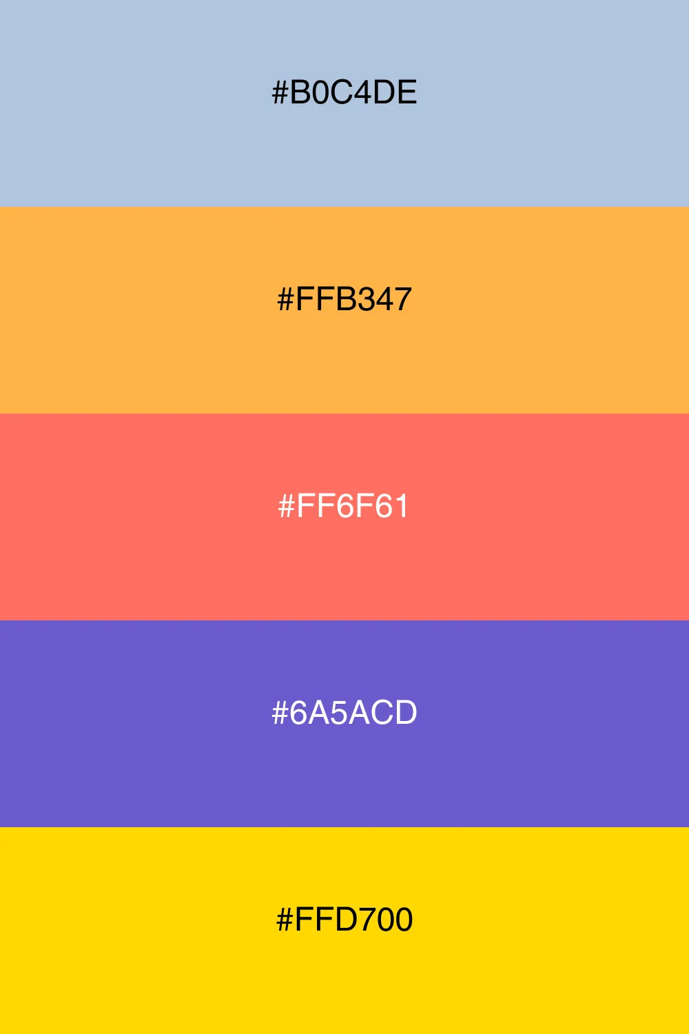 A vibrant pastel palette inspired by a sunset glow.