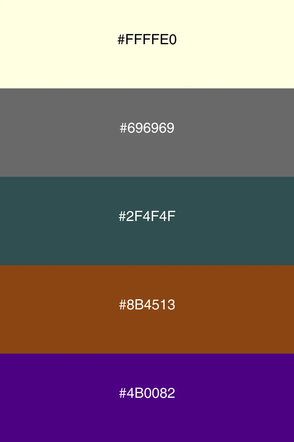 A sophisticated dark palette with elegant undertones.