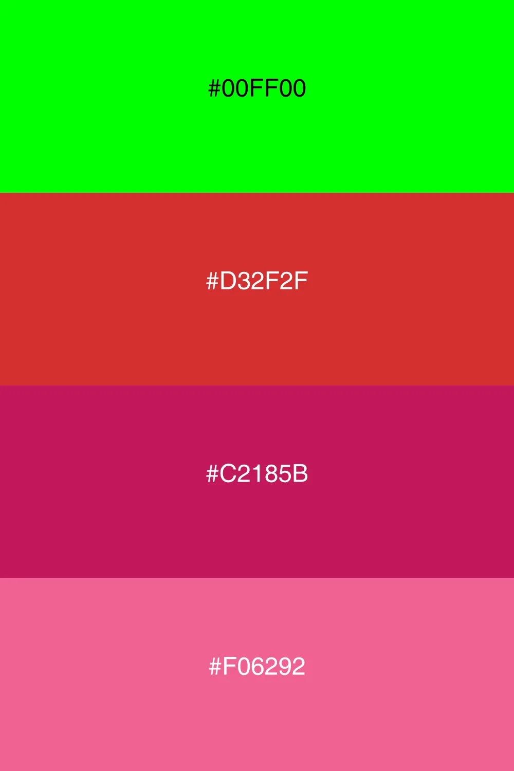 A vibrant palette inspired by fresh berries and lime.