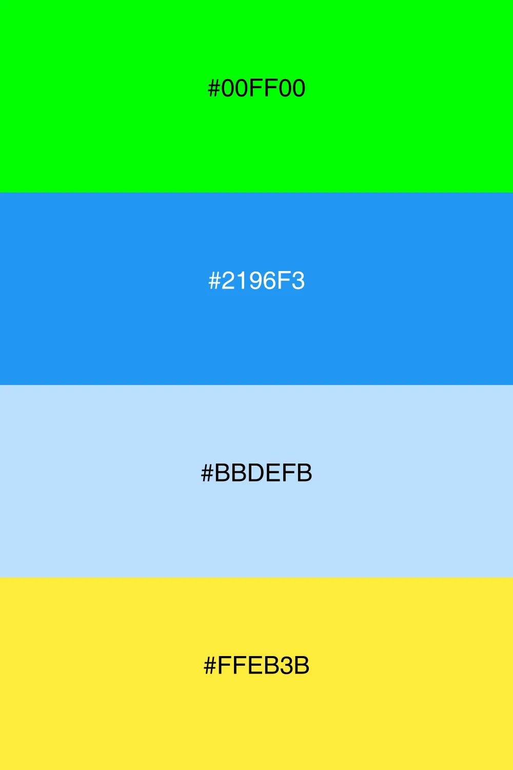 A cheerful palette inspired by bright skies and nature.