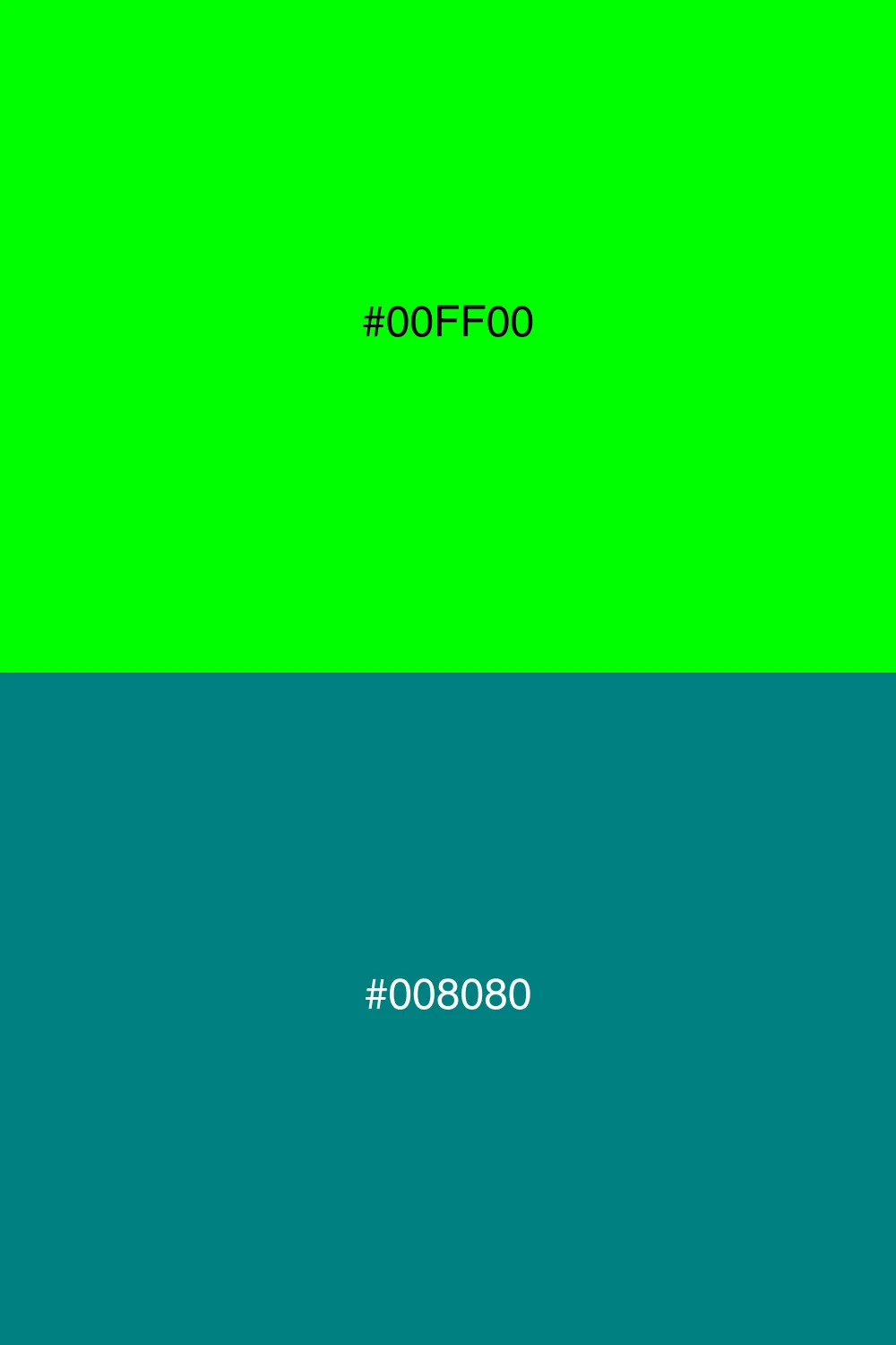 Cool and refreshing contrast.