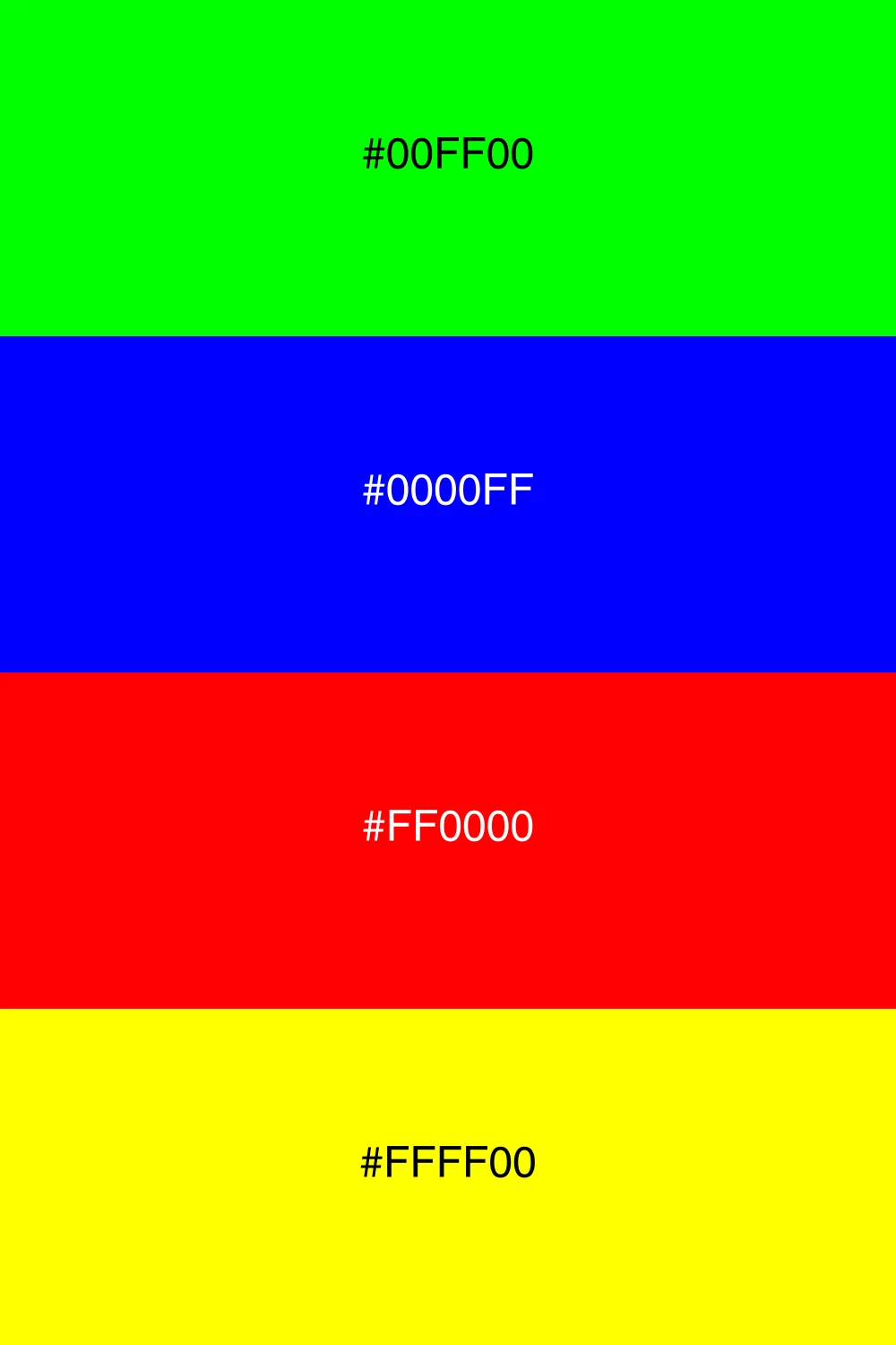 Bold and lively four-color combination.