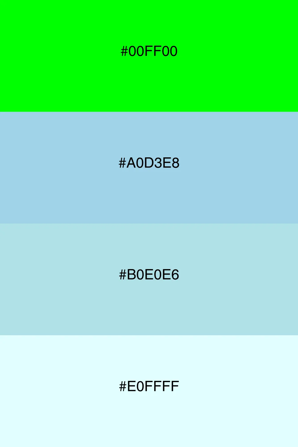 A refreshing cool palette reminiscent of a gentle breeze.