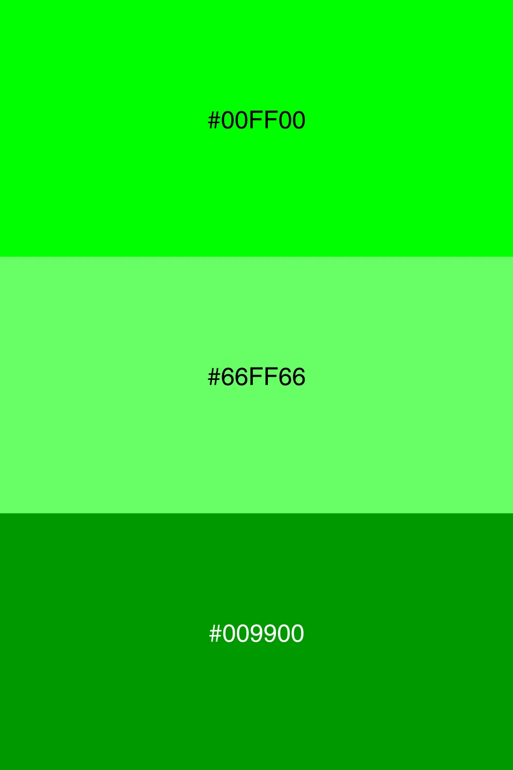 Natural and soothing green palette.