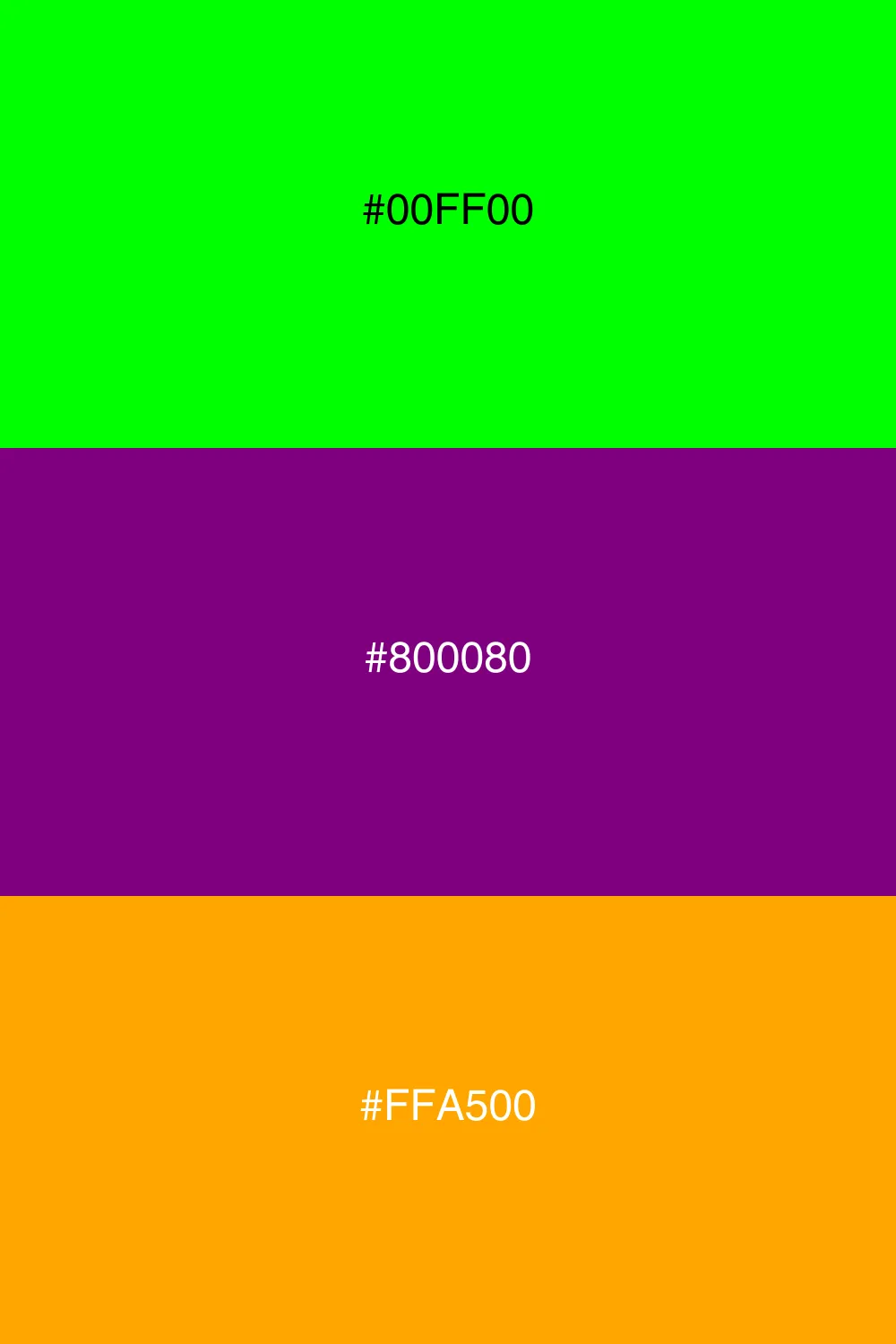 Vibrant and energetic color triangle.