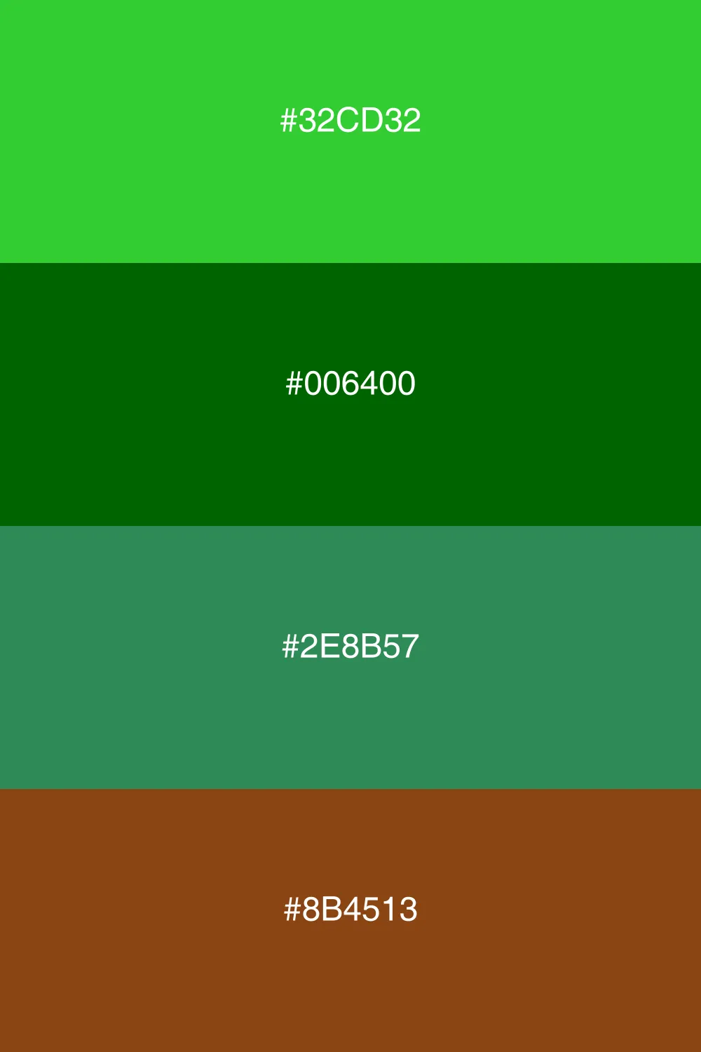 A rich dark palette inspired by deep forest greens.