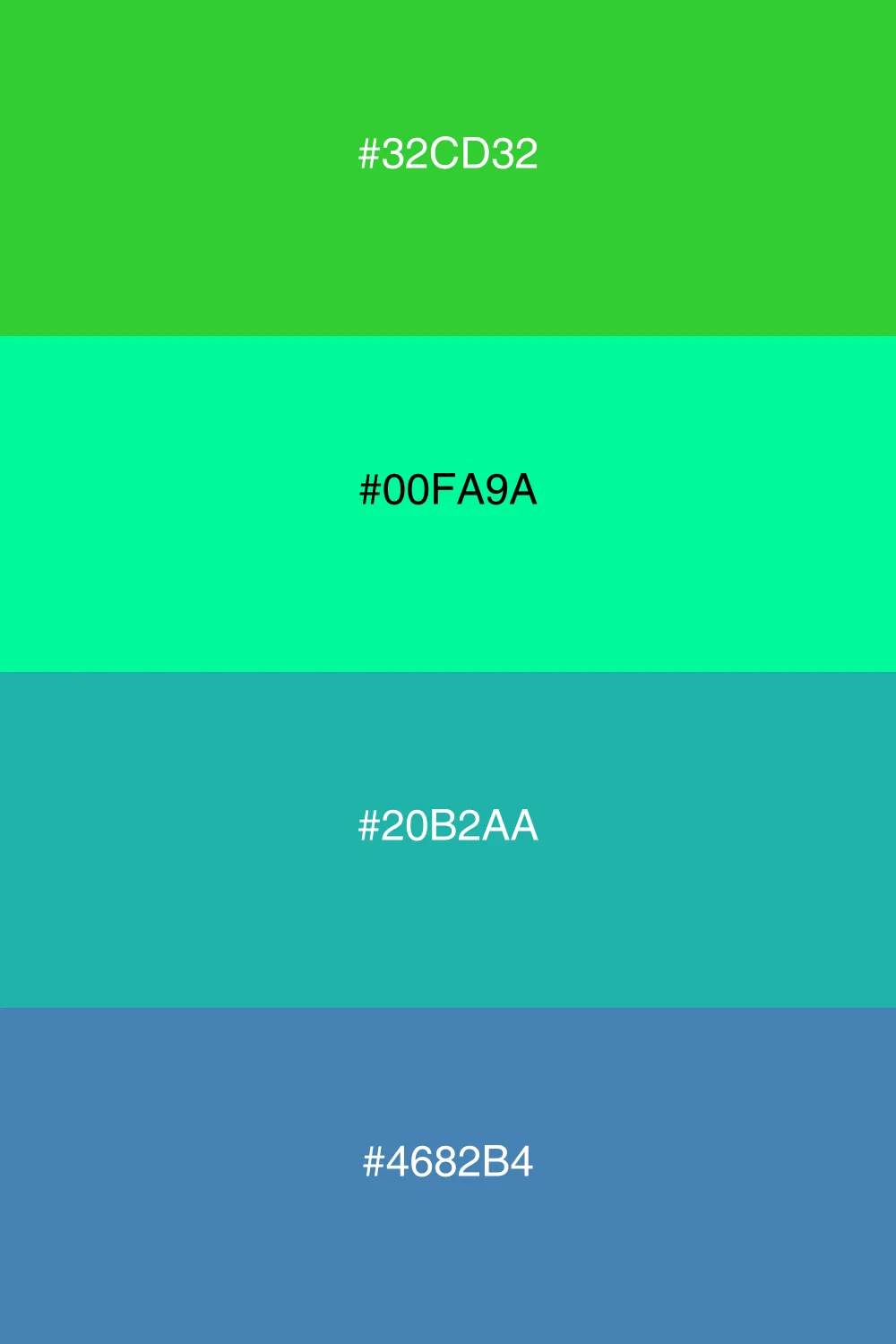 A refreshing palette that evokes a cool ocean breeze.