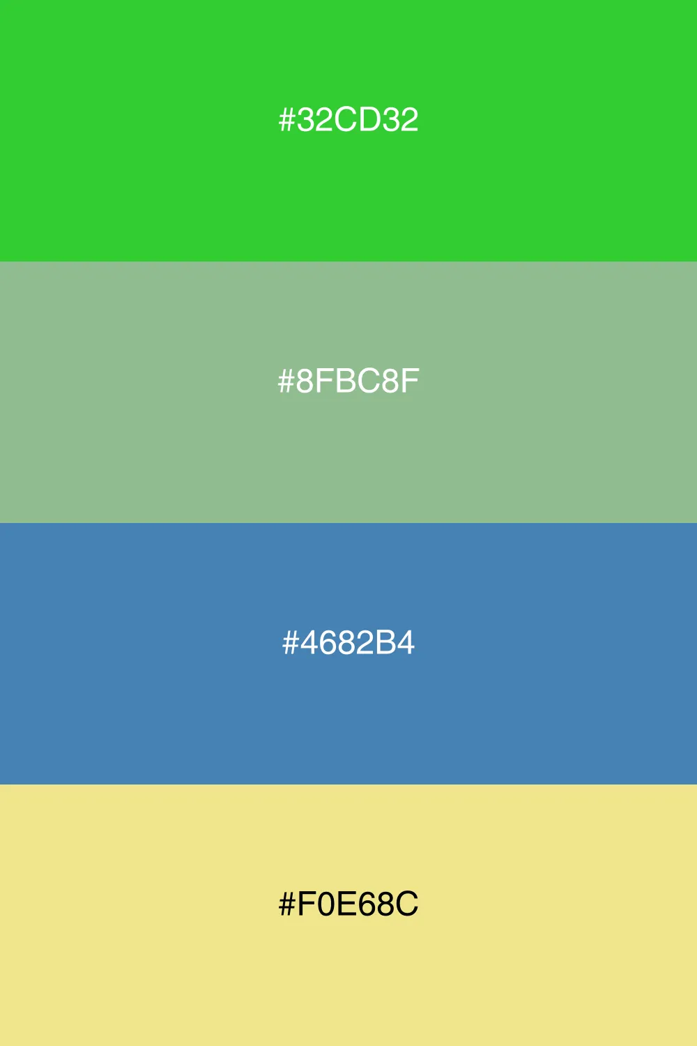 A serene palette inspired by nature's calming hues.