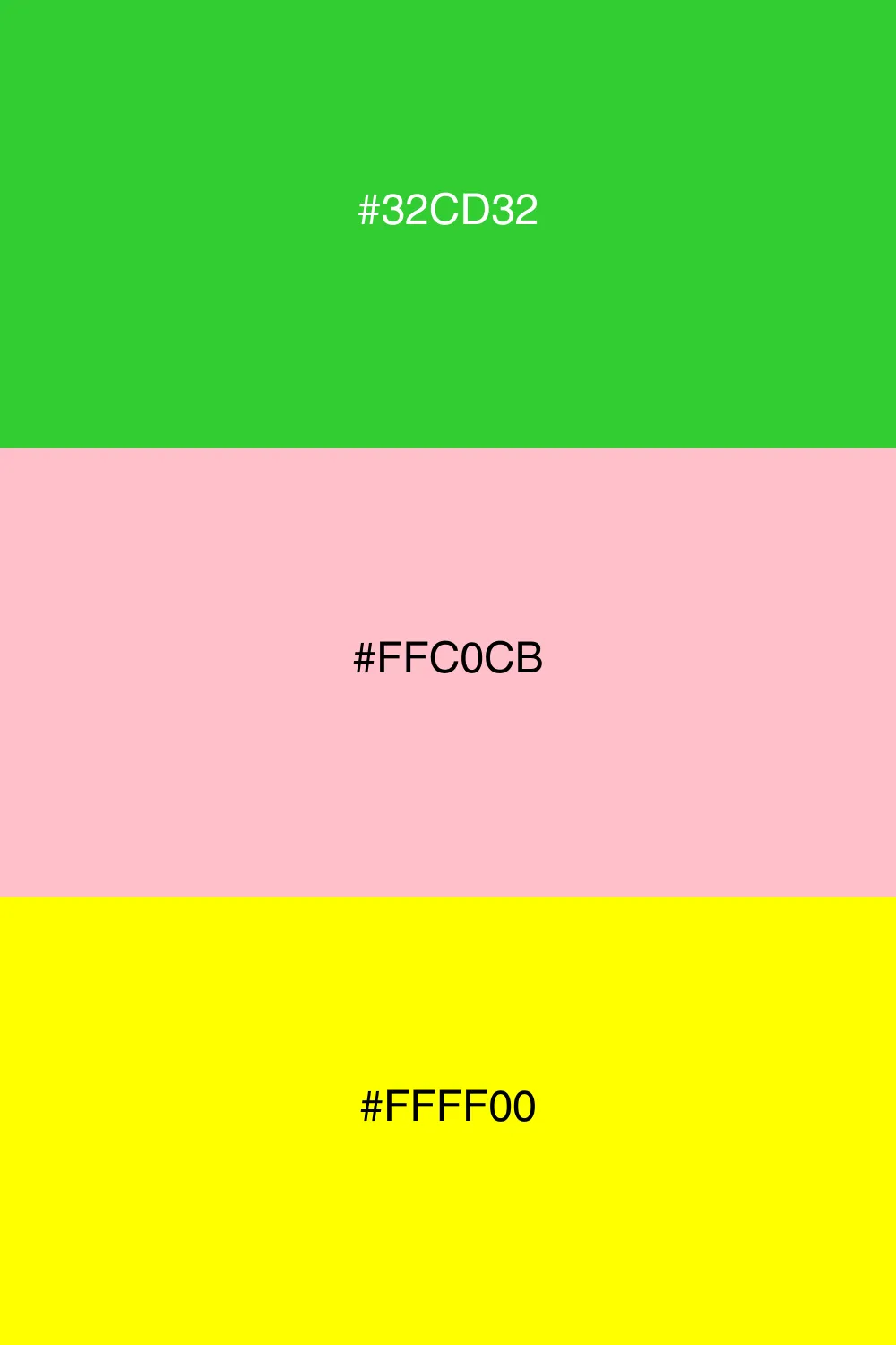 Playful and cheerful color scheme.