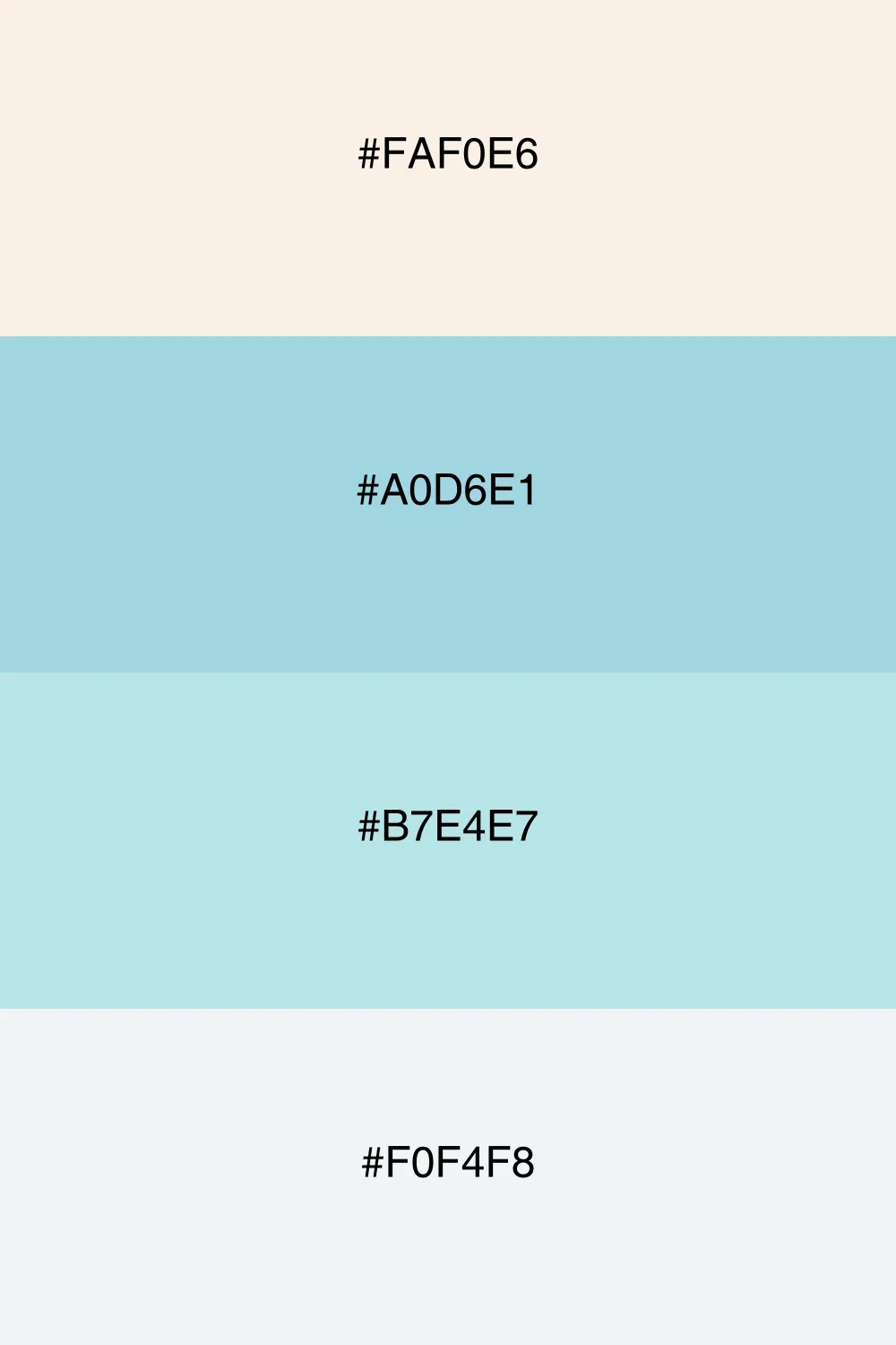 A cool palette that feels fresh and serene.