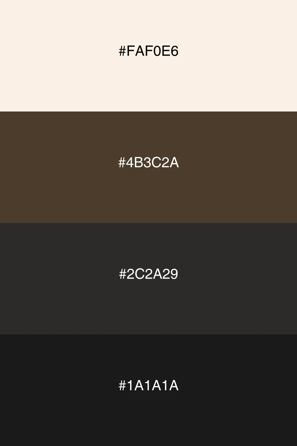 A dark palette that adds sophistication and depth.
