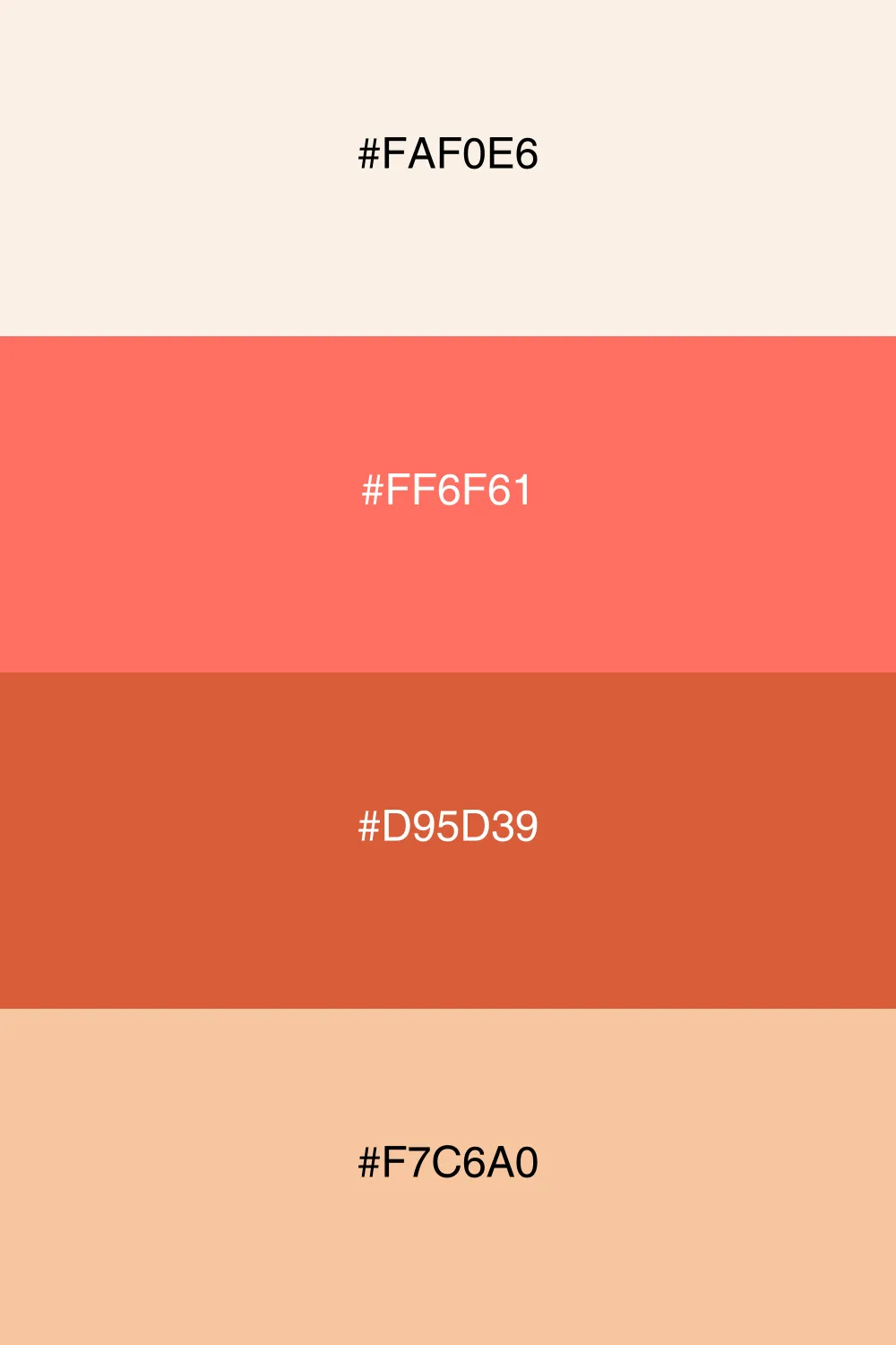 A romantic palette inspired by warm sunset hues.