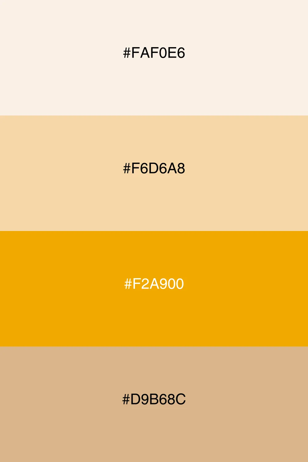A warm palette that brings sunshine and cheer.