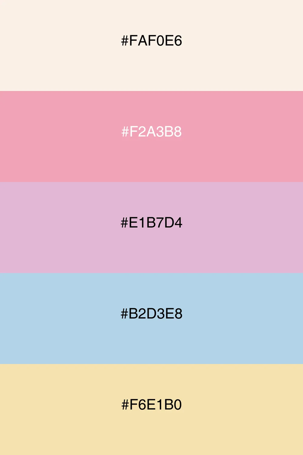 A playful palette that adds a whimsical touch to designs.