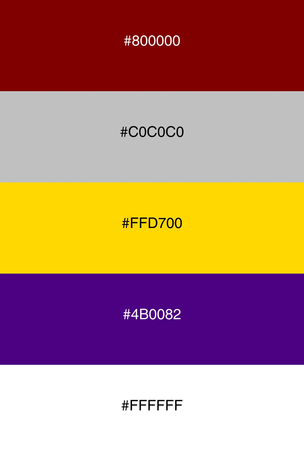A classic palette with elegant maroon and gold accents.