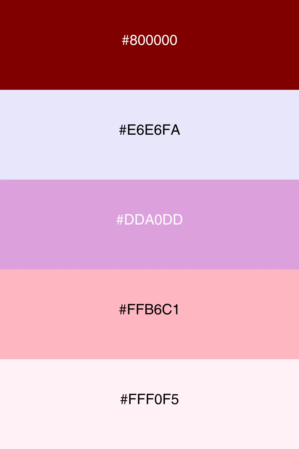 Soft pastels harmonize beautifully with maroon tones.