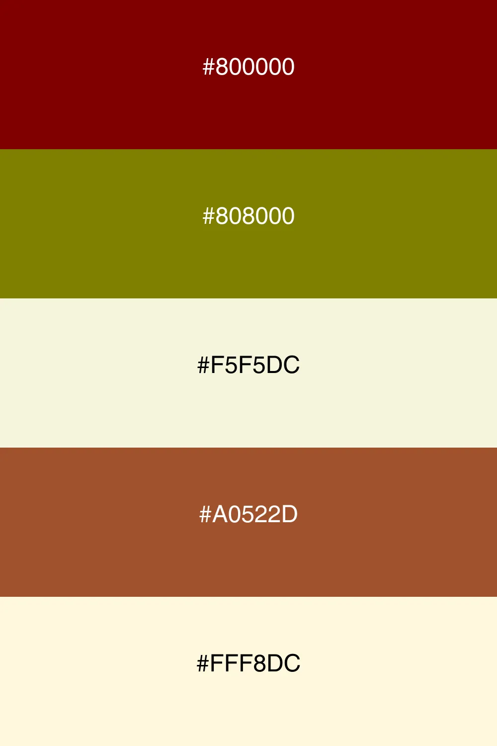 Natural colors create a balanced palette with maroon.