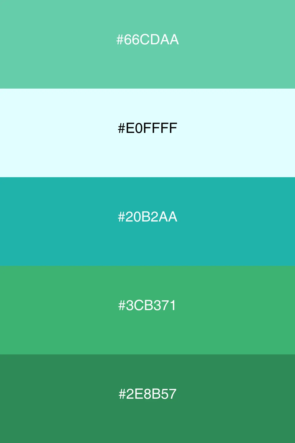A tranquil palette inspired by oceanic hues.
