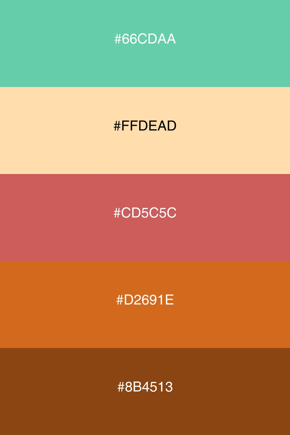 A cozy palette inspired by autumn's warm tones.