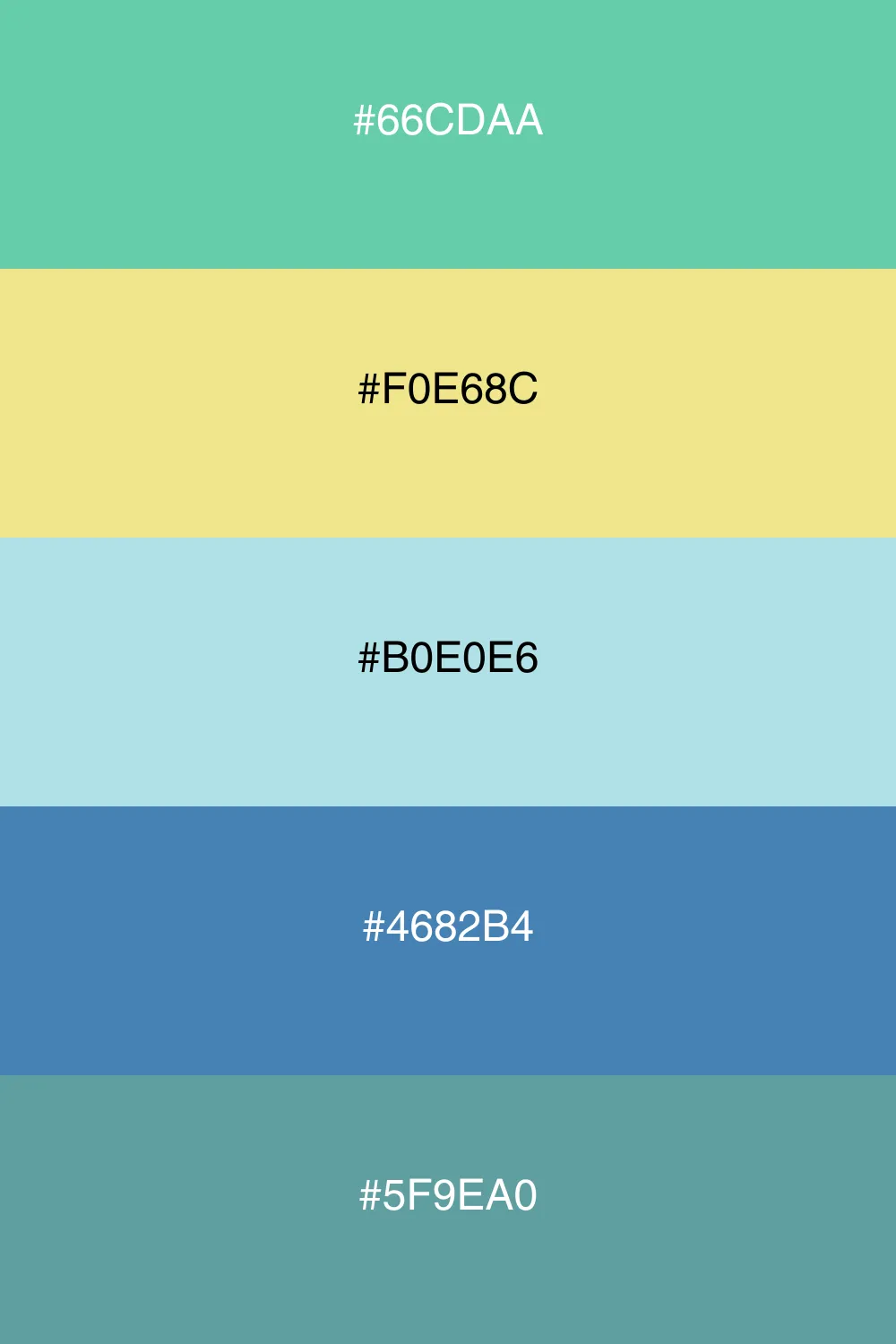 A soothing palette reminiscent of coastal landscapes.