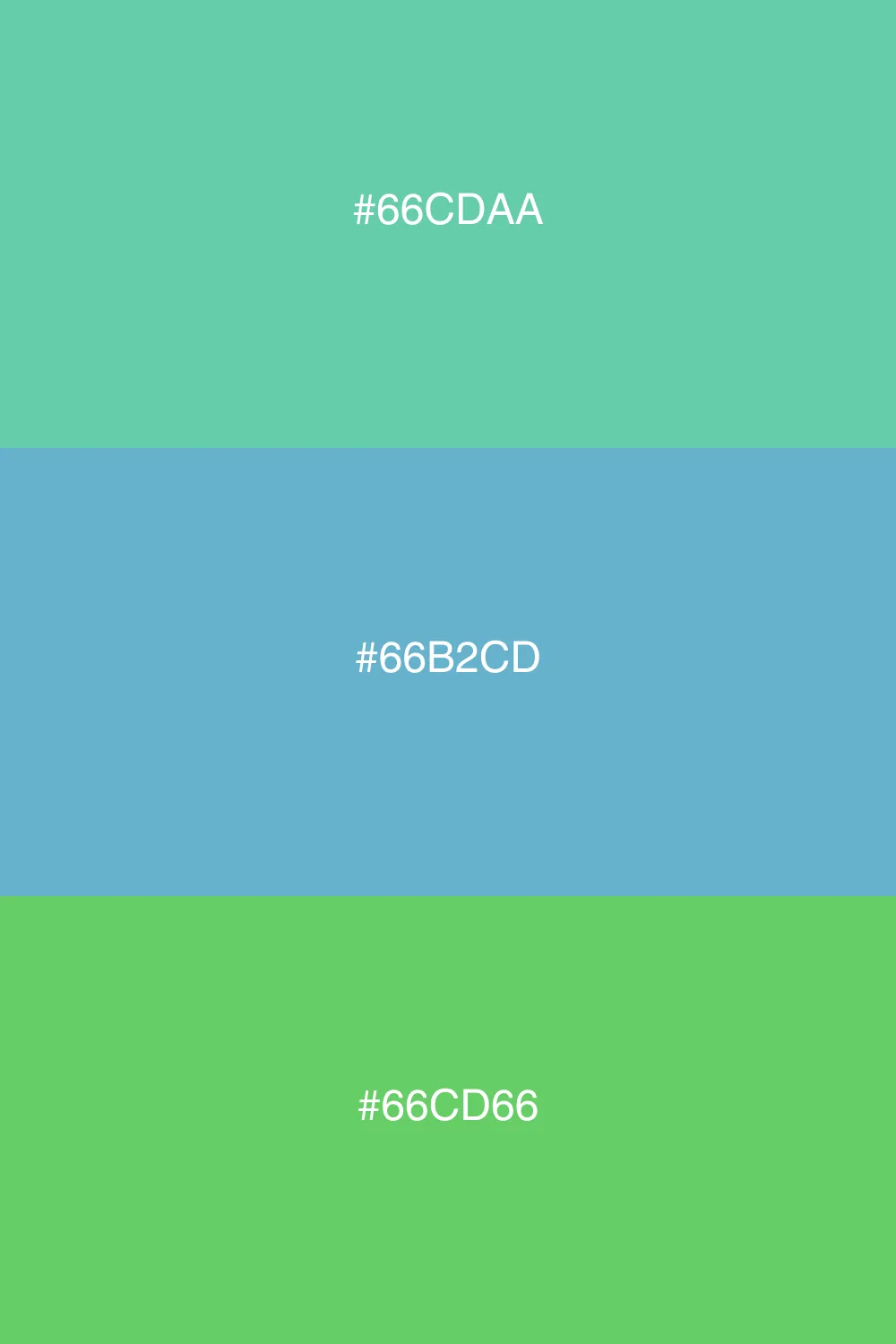 Harmonious colors for a serene palette.
