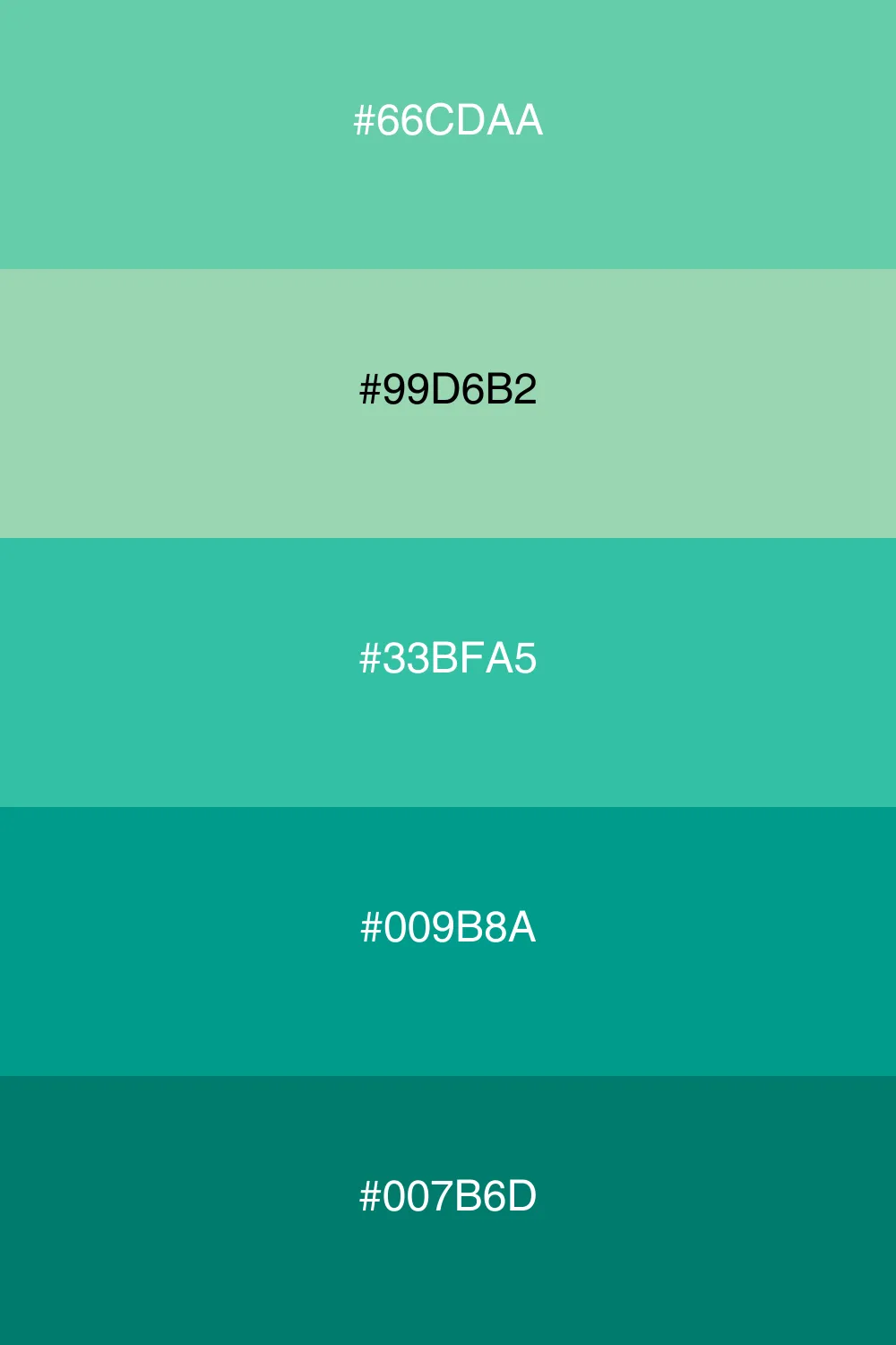 Variations of one color for subtlety.