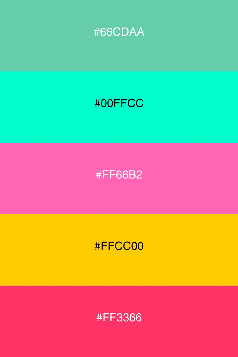 A vibrant and energetic palette full of life.
