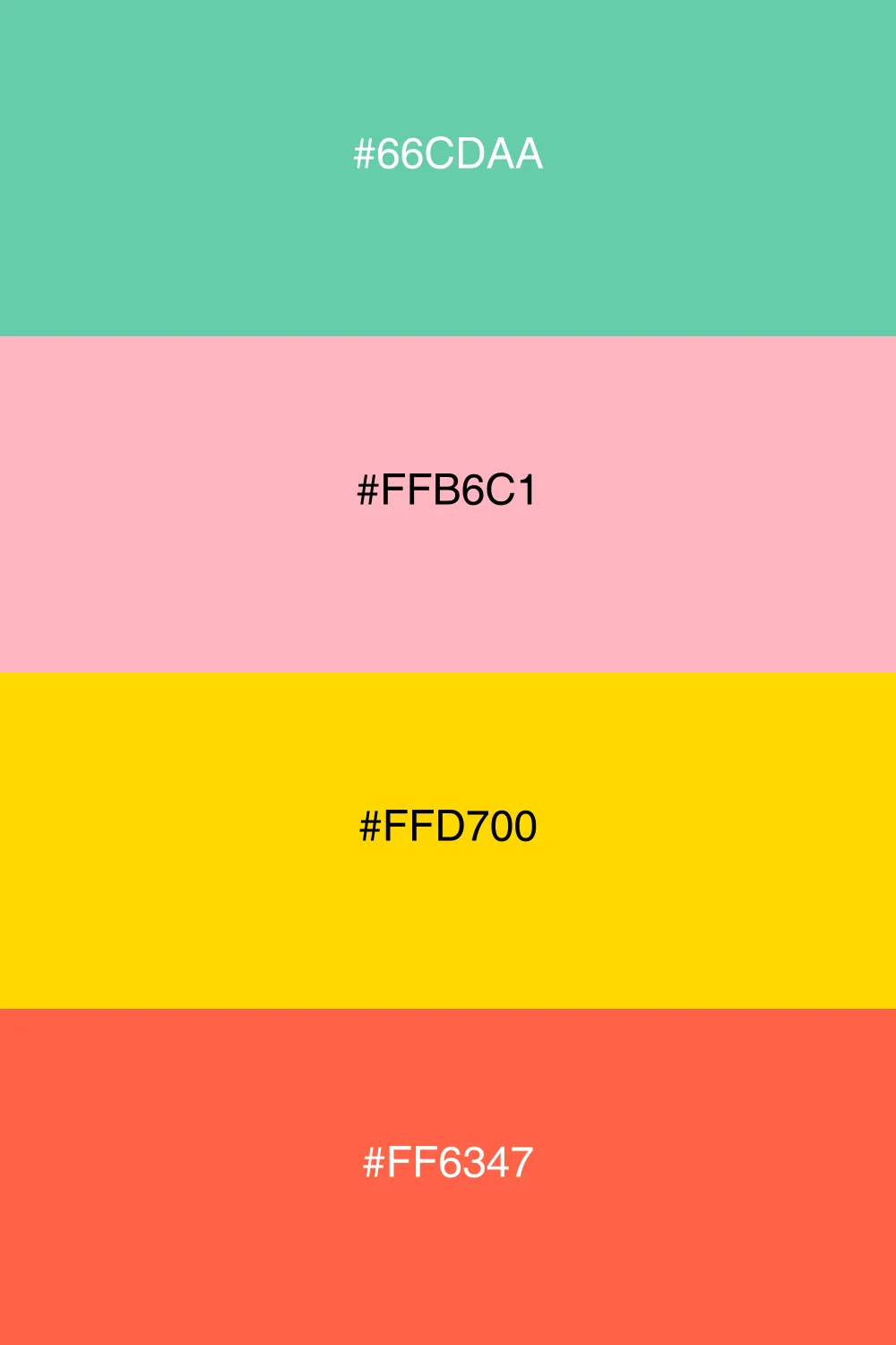 A cheerful palette that radiates warmth and joy.
