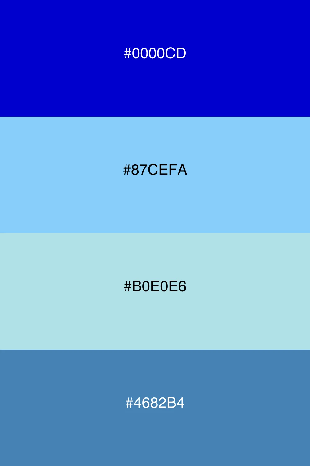 A refreshing cool palette reminiscent of a breezy day.