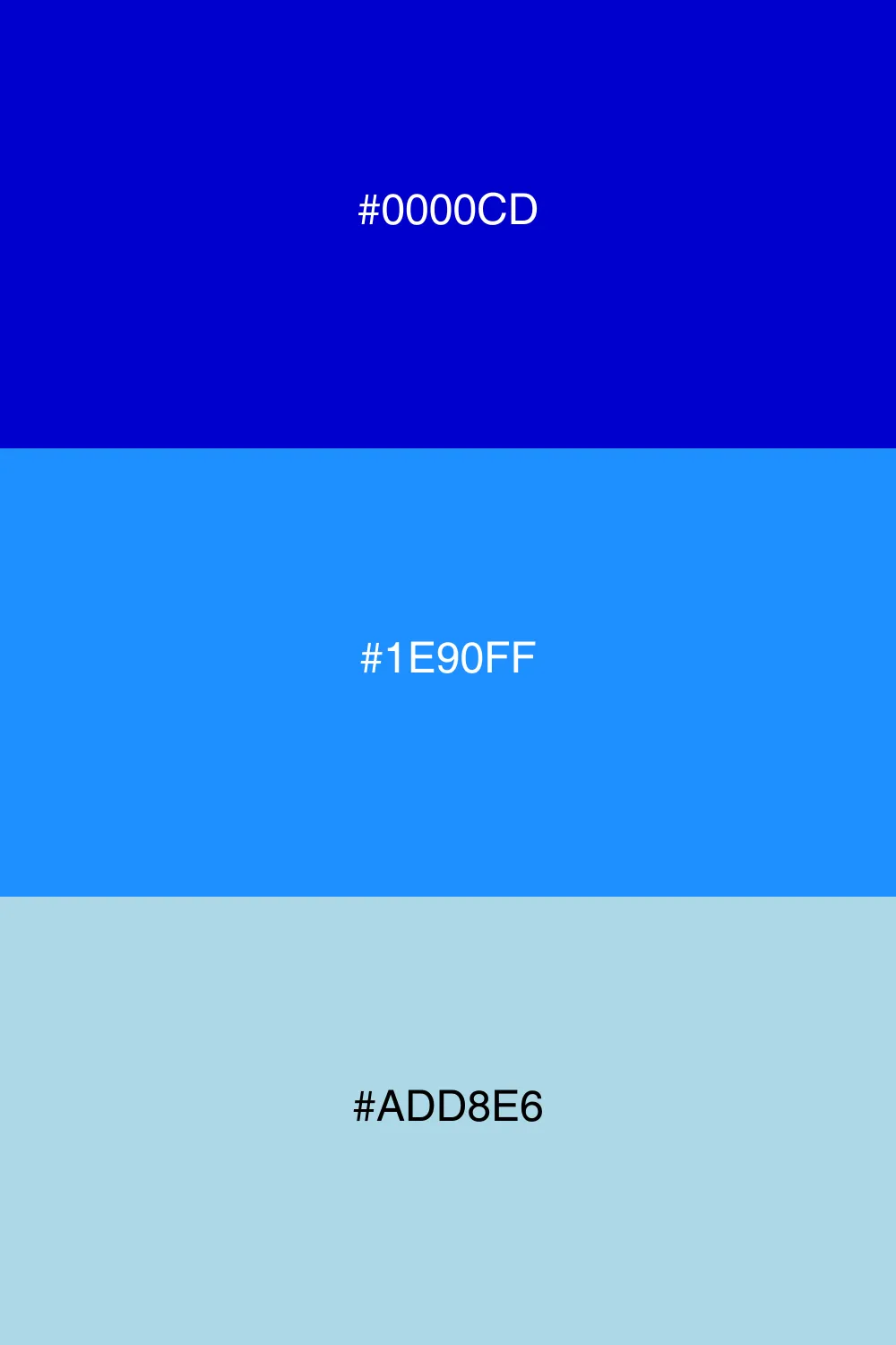 Various shades of blue for depth.