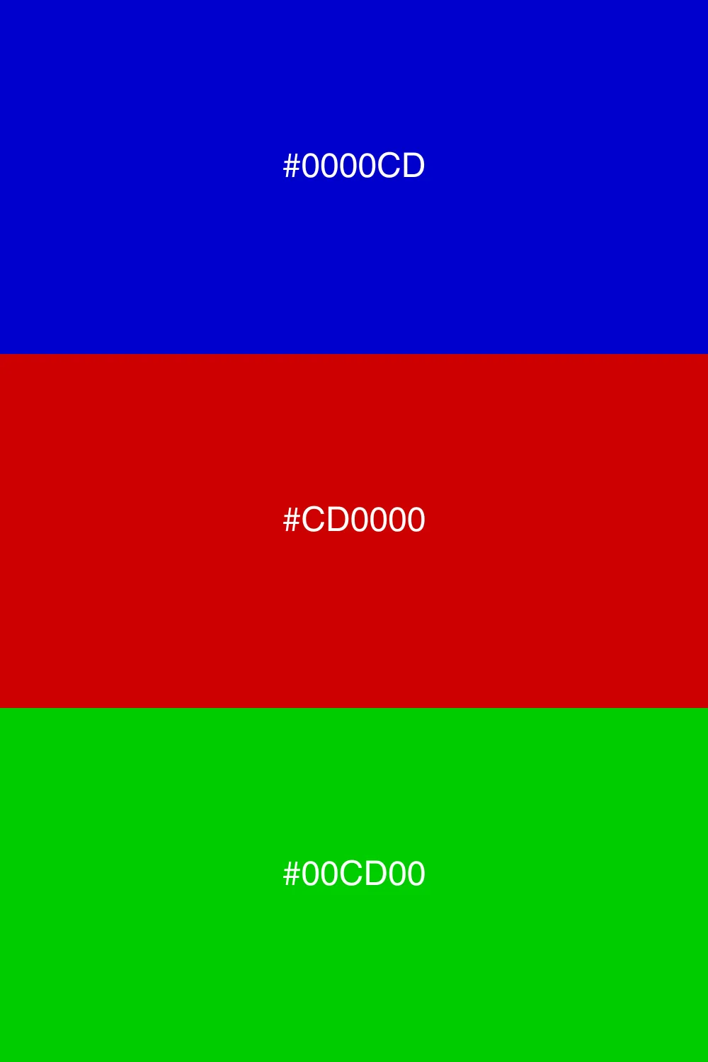 Vibrant and balanced color trio.