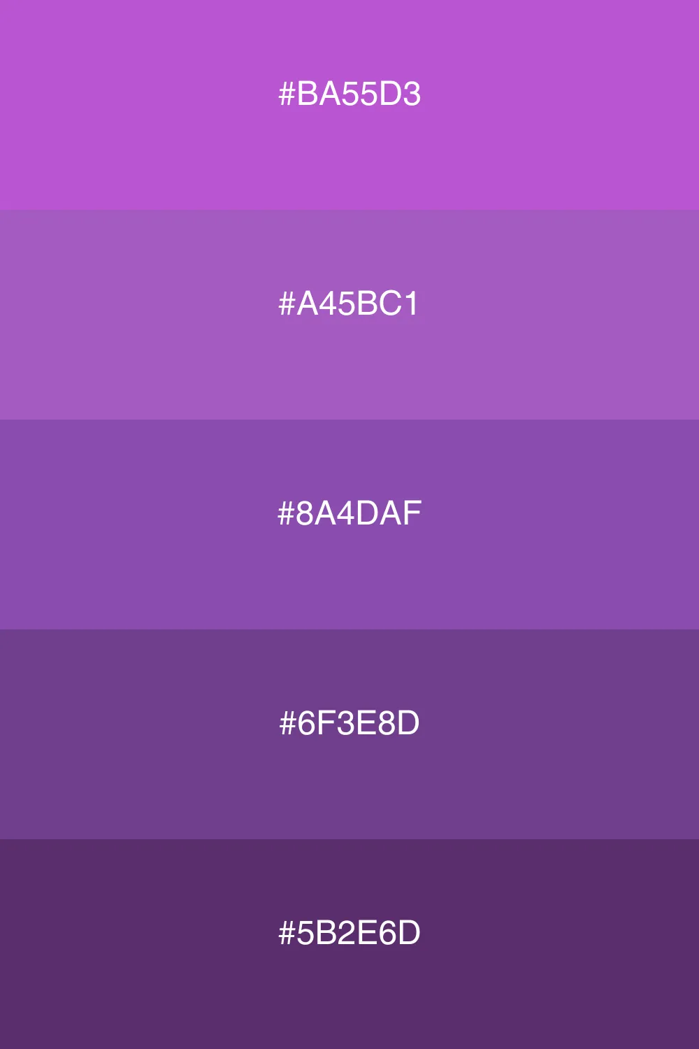 Variations of one color for subtlety.