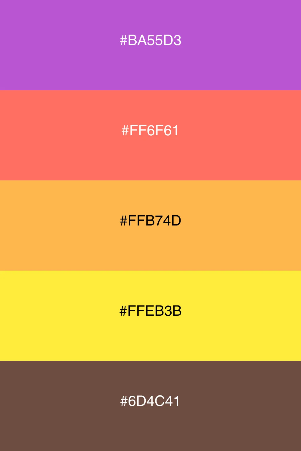 A warm and inviting palette inspired by sunset hues.