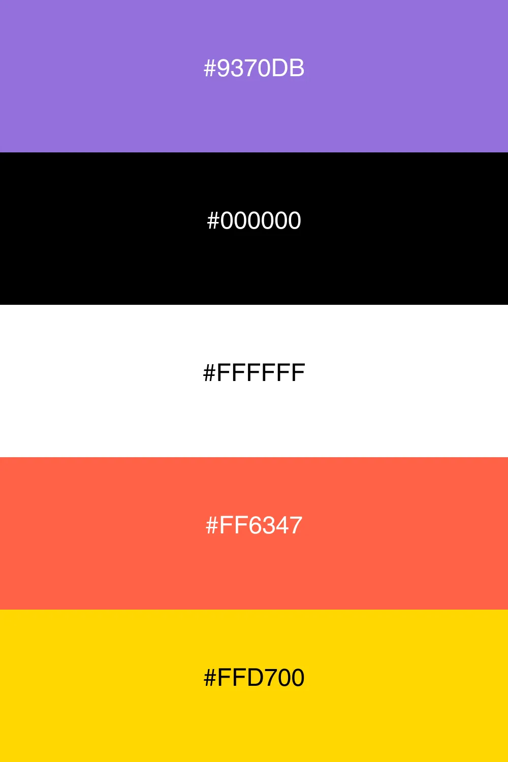 A bold palette with high contrast and vibrant colors.