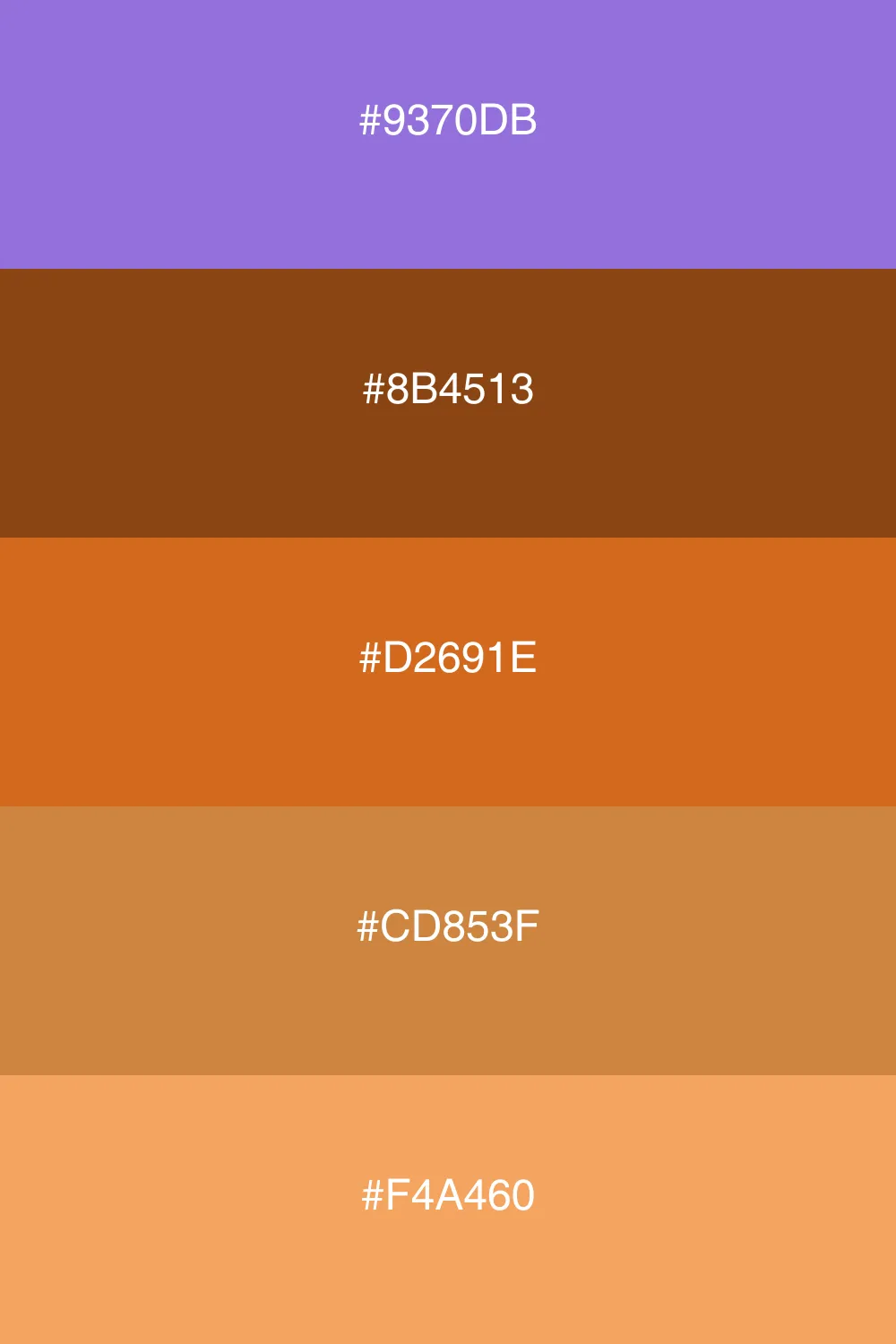 An earthy palette inspired by nature's warm tones.