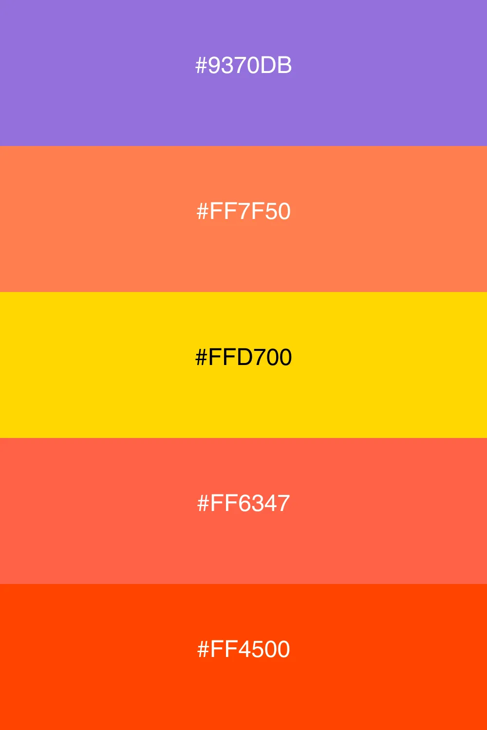 A serene palette inspired by the colors of a sunset.
