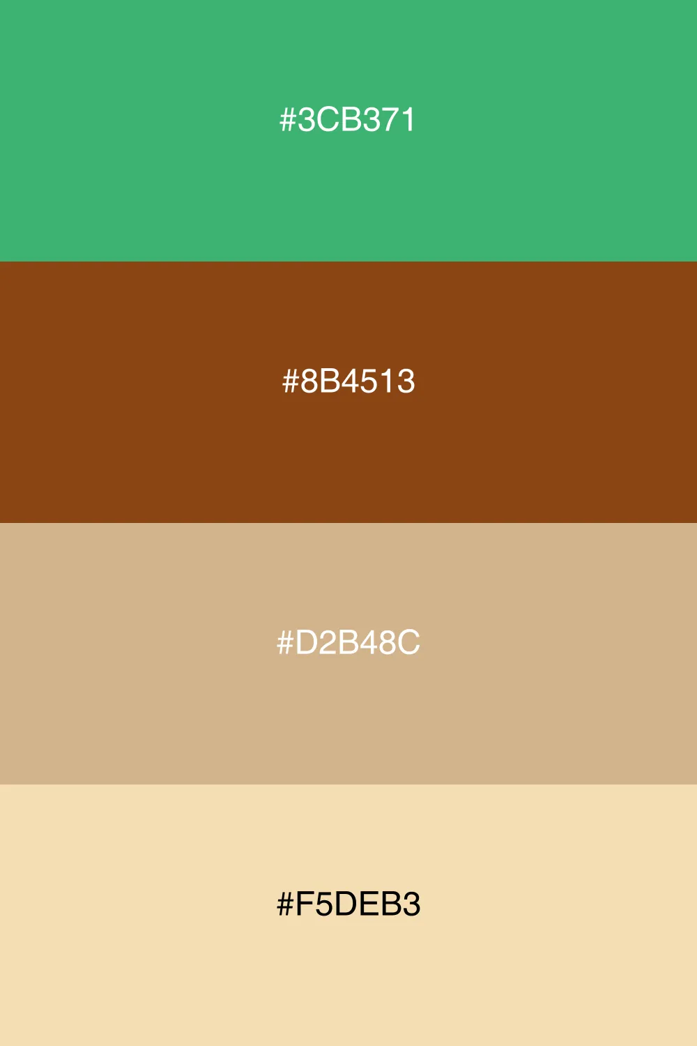 An earthy palette that feels grounded and organic.