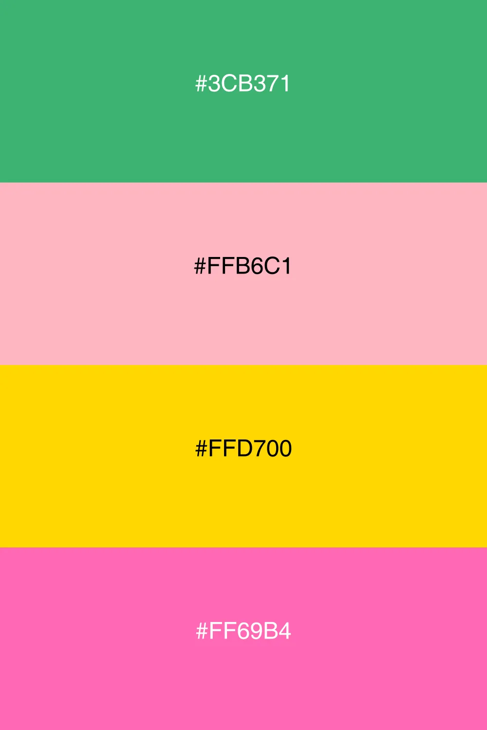 A bright and playful palette inspired by tropical vibes.