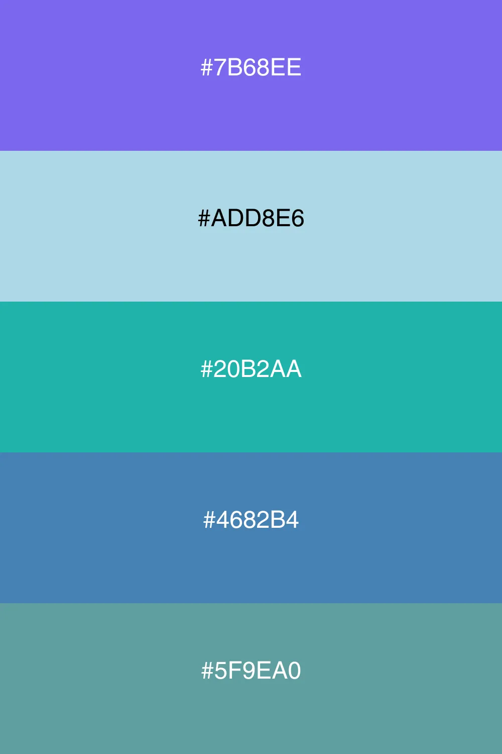 A refreshing cool palette inspired by oceanic tones.