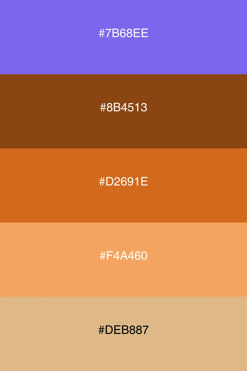 A grounded earthy palette inspired by natural tones.