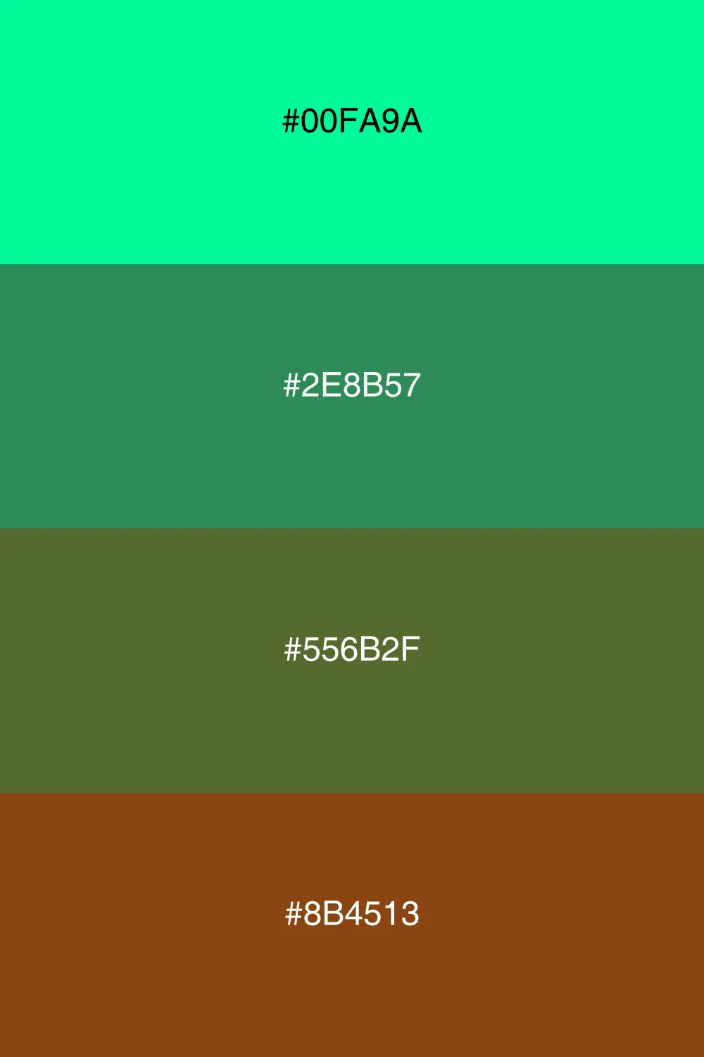 A dark palette inspired by the depths of a forest.