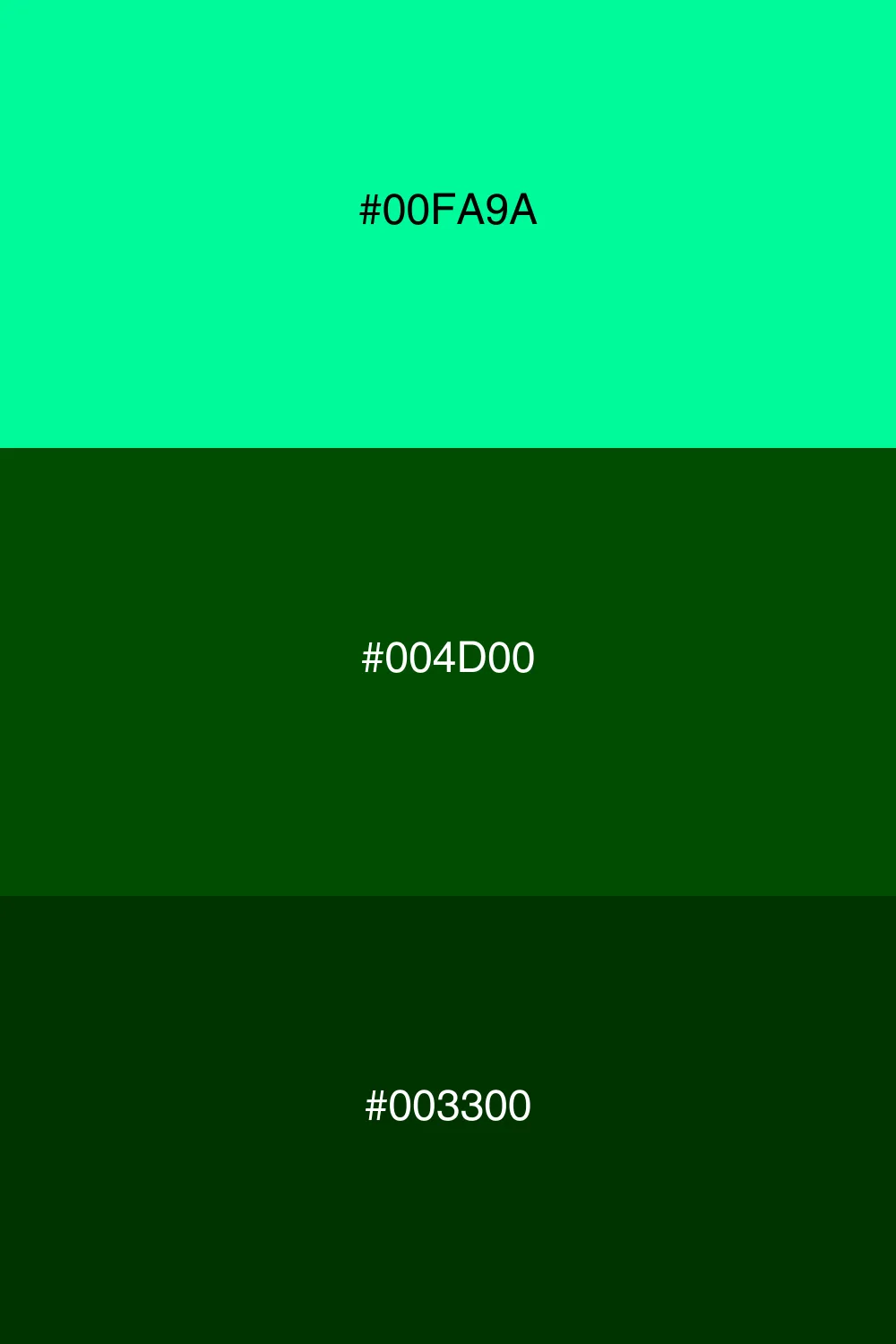 Bold and dramatic with deep greens.