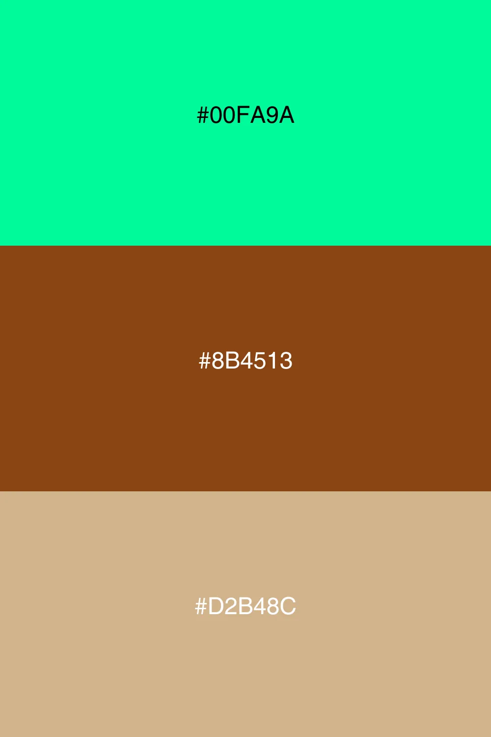 Natural palette for organic designs.